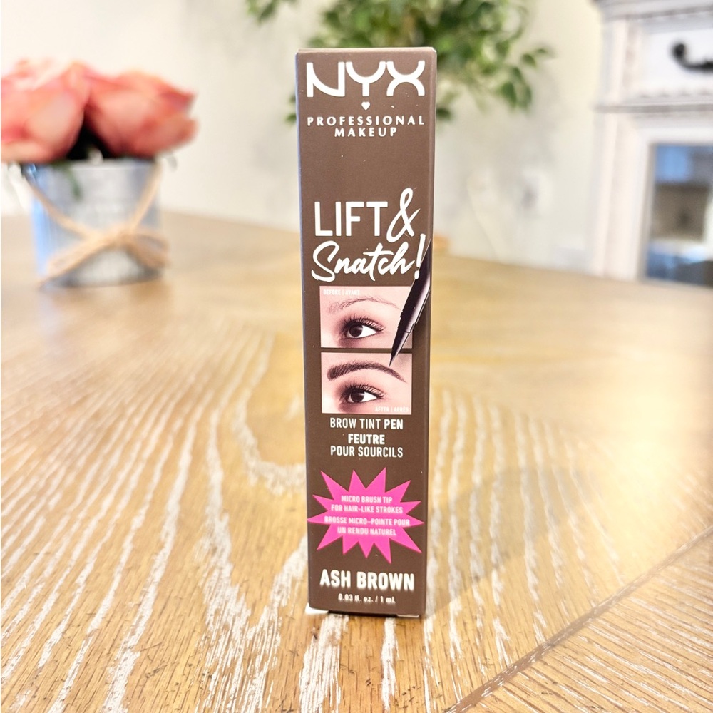 NYX Lift & Snatch Brow Tint Pen Ash Brown Micro Tip NEW